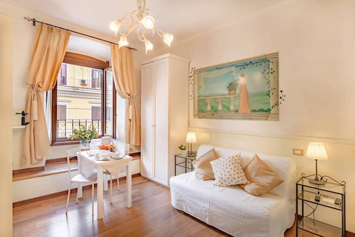 Sala de estar con sofá cama