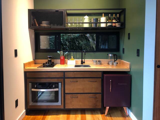 Entire home with 1 bedrooms in Urubici - Treehouse with a Soaking Tub and Fireplace