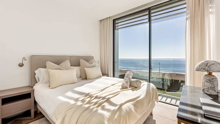 Chumba cha kulala n°3 - Kitanda cha ukubwa wa malkia (sentimita 160x200) kilicho na bafu na mwonekano wa bahari