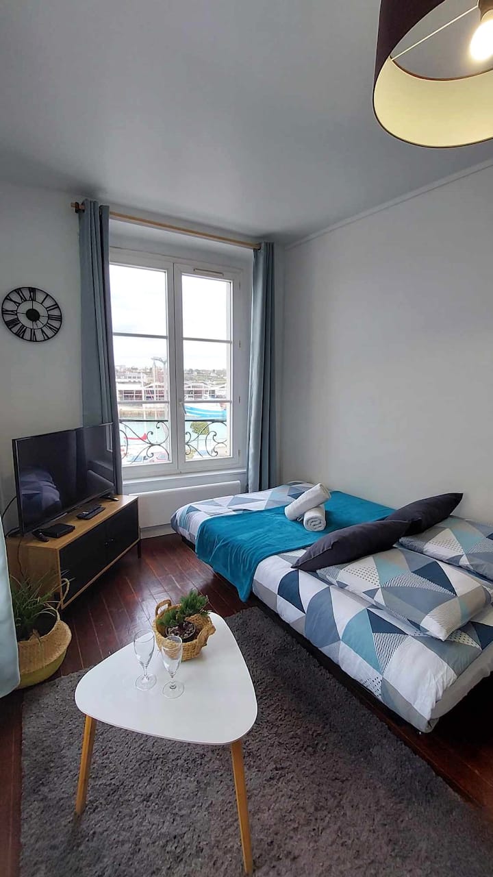 L'ancre Du Port/studio Central Avec Vue - Dieppe