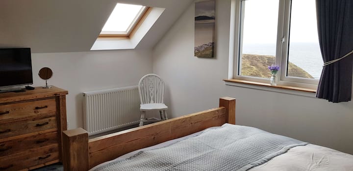 All the bedroom furniture is handmade from recycled timbers