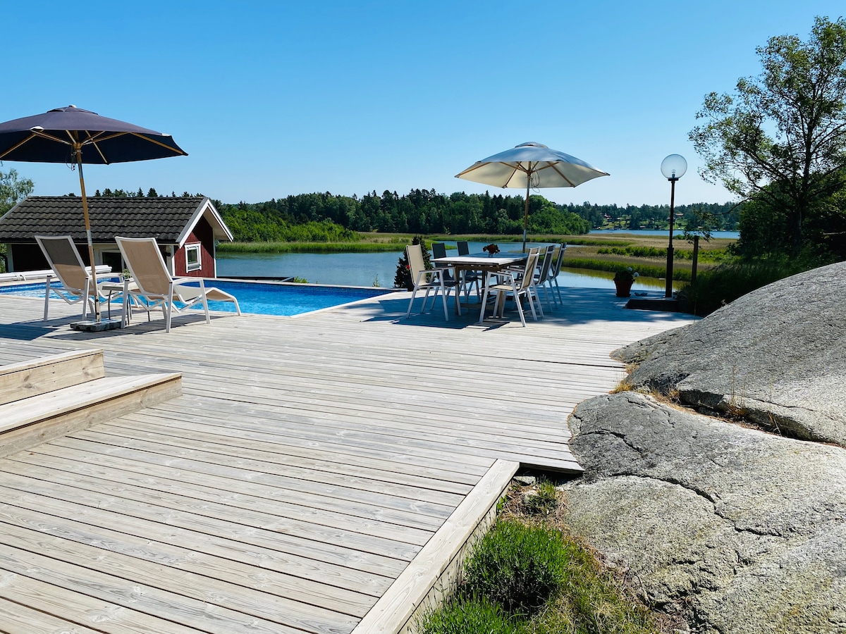 Archipelago Villa with Motorboat and Pool