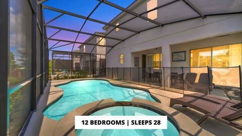 12BR | 11.5 BA > Sports Game Room!