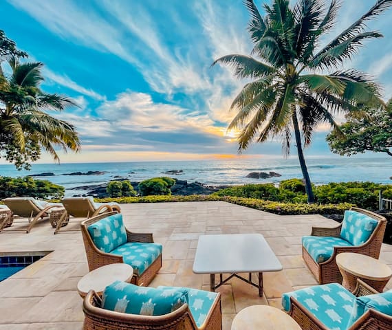 Luxury Oceanfront•Pool•AC•PizzaOven • Sunset Beach