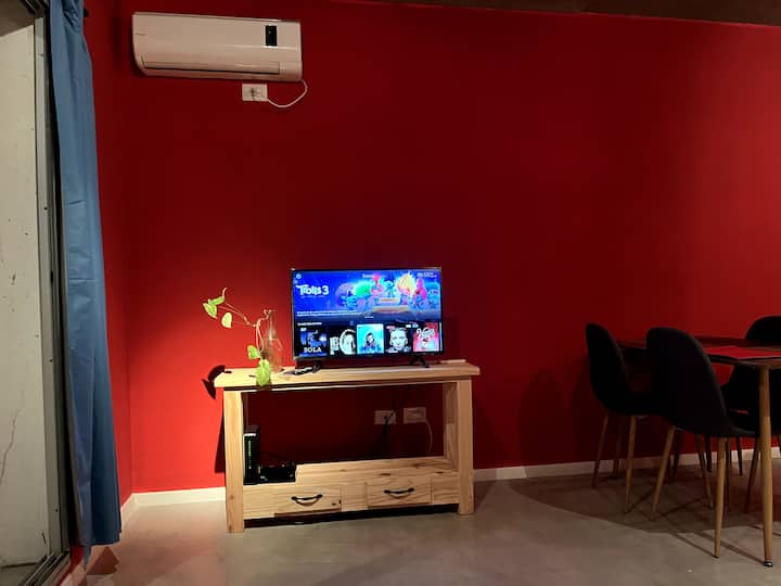 Mini loft mobiliado com 1 quarto e vista em Palermo