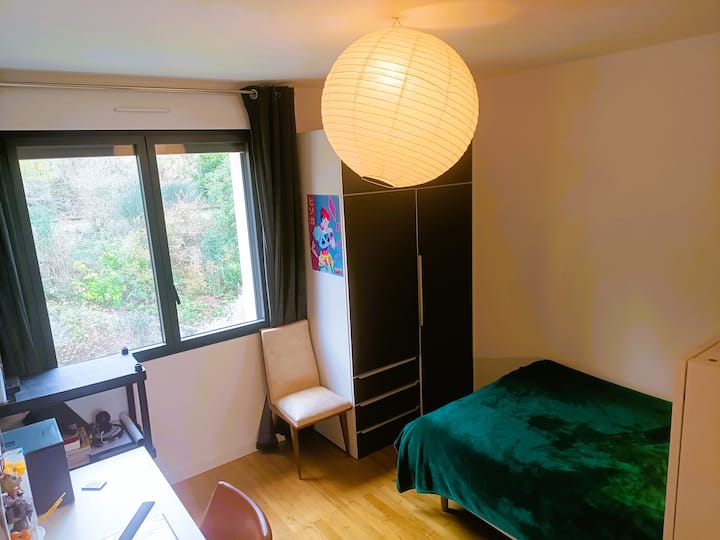 Slaapkamer 4 met 120 bed en airconditioning 