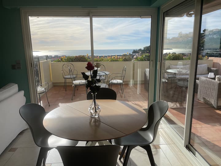 Penthouse Bellevue (Piscine, Tennis, Garage, Wifi) - Mandelieu-la-Napoule