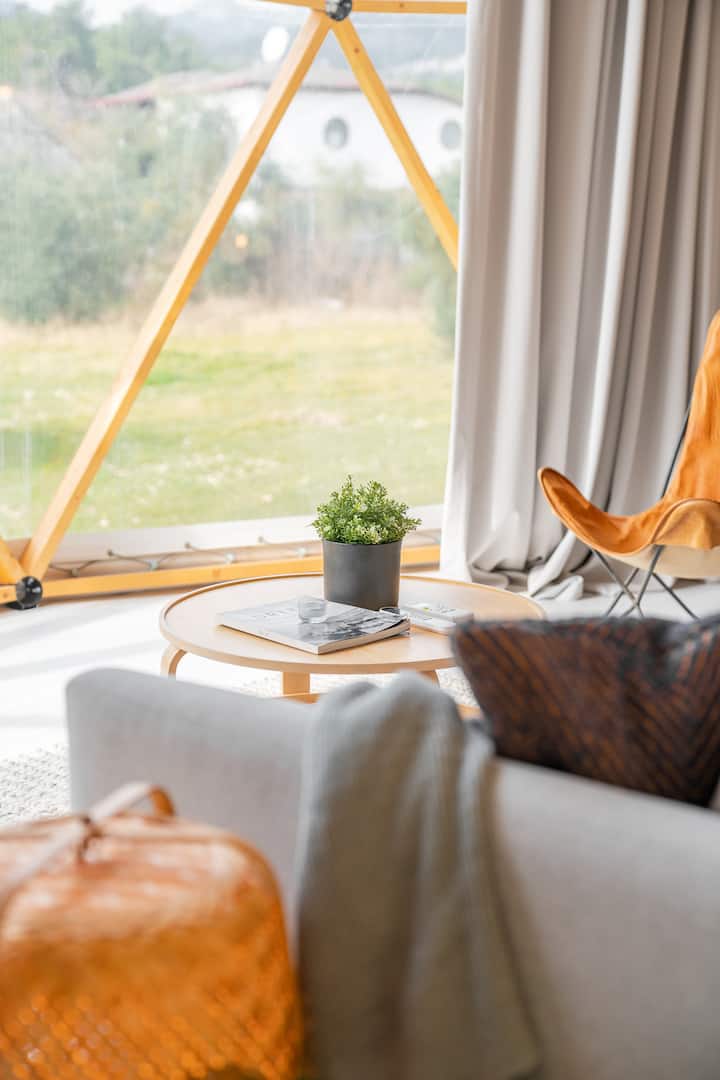 Kubo Glamping Geodesic Dome - With Stunning Views! - Konyaaltı