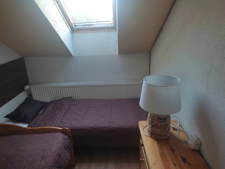 2 camas individuales en el dormitorio 1