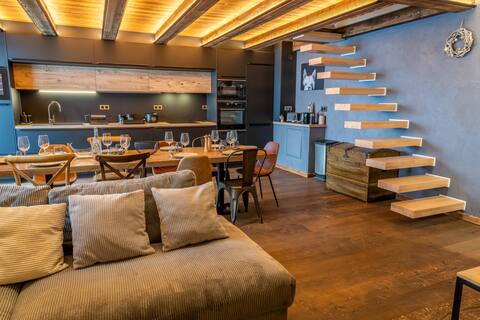 Warm apt 90m² - 10 pers.