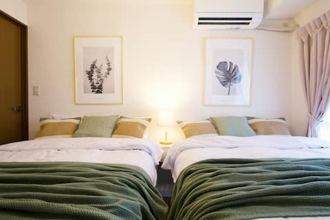 8 min walk from Kita-Senju Station/Spacious 3LDK/Long stay welcome/WiFi included/MK589