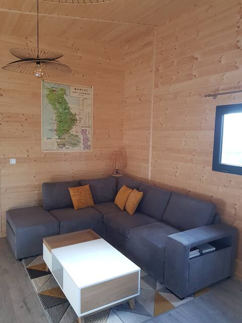 Successful Airbnb property: Wooden beachfront house in Port Bail Sur Mer