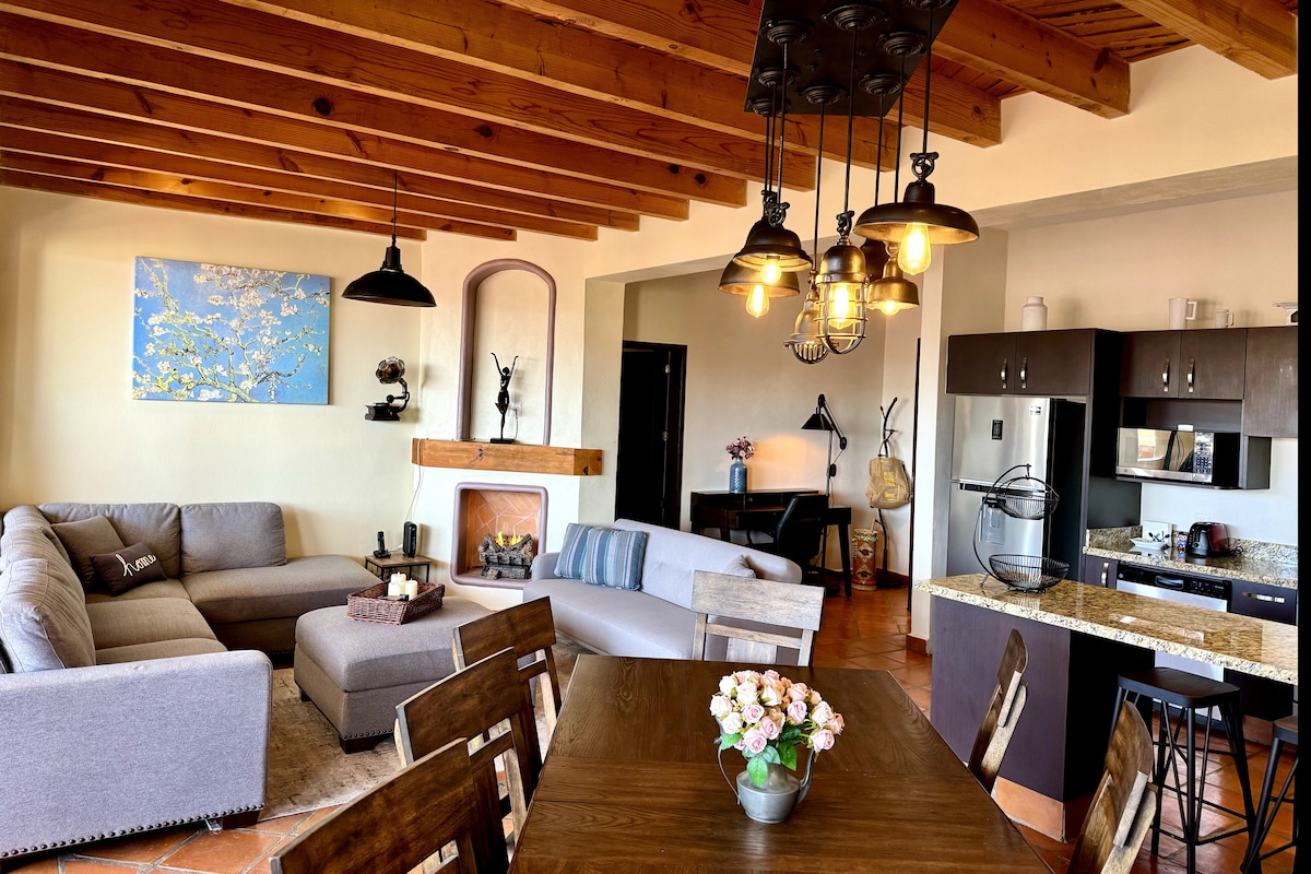 Popular Airbnb listing: Cozy 3Br 3.5Ba. Villa w/AA, Pool, Garage, BBQ, Gym in San Miguel De Allende