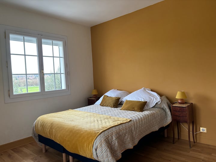 Golden Room: Two configurations possible: One double bed or two single beds. Izba je dostatočne veľká na pridanie detskej postieľky alebo prístelky.