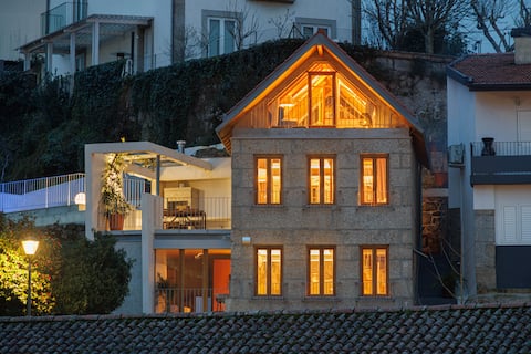 Romantic Chalet w Magical View, Fireplace and Pool