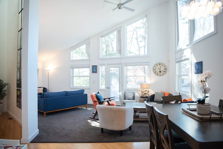 Sunny Contemporary Coastal Retreat - Falmouth, MA