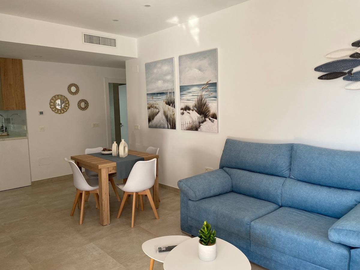 Top performing Airbnb: New oceanfront apartment in Terreros in Pulpí