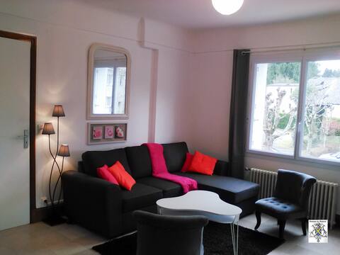 Appartement T3 90m², piscine, parking, jardin