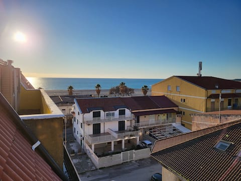 Terrace overlooking the sea