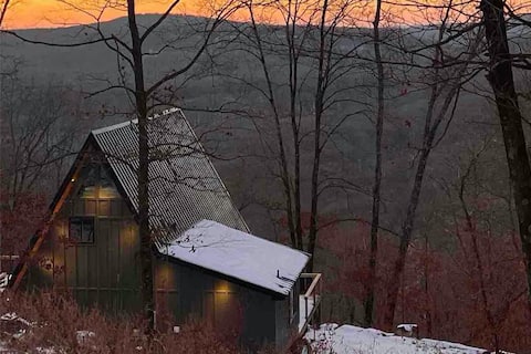 A-Frame with Hot Tub and a View!