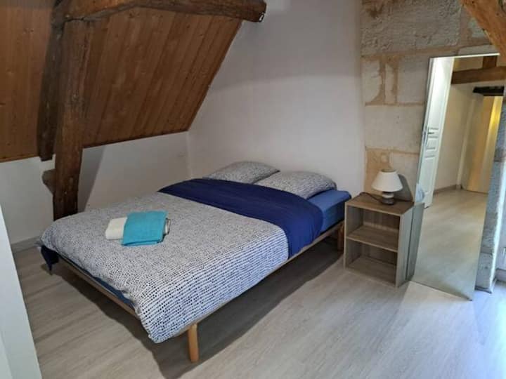 Los objetos decorativos de madera dan a la habitación un espíritu muy
zen, duermes como un bebé.