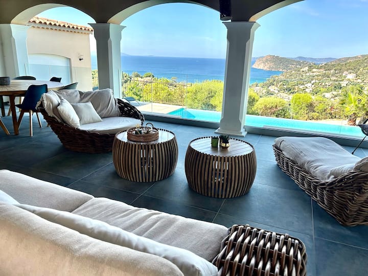 Villa De Standing, Vue Mer Panoramique, Piscine - Rayol-Canadel-sur-Mer