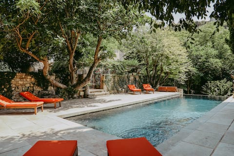 18th century house with pool