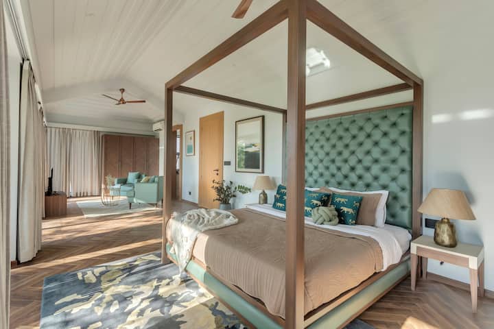 Luxury redefined: A master bedroom that exudes sophistication and calm.