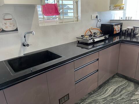 2BHK flat-ready kitchen-Narayana Hospital 1.5km