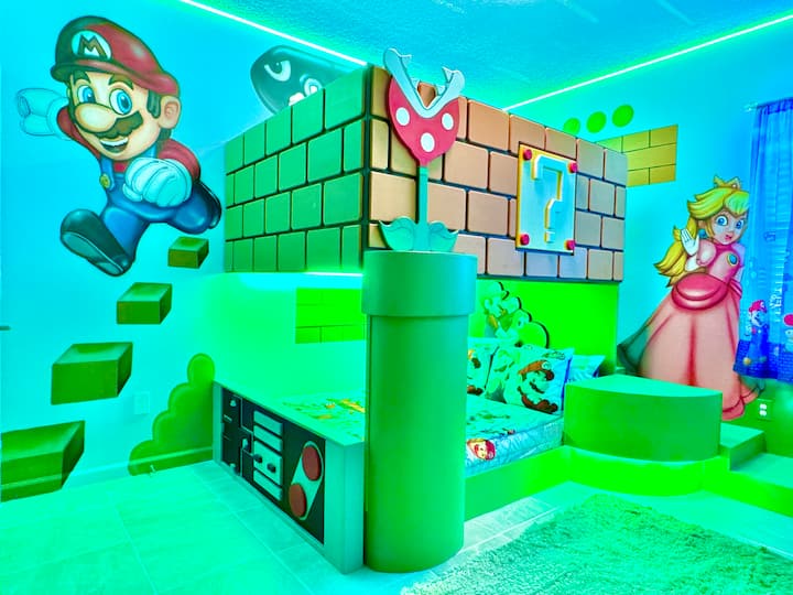 Muda wa mchezo utaanza na genge la Mario Bros.