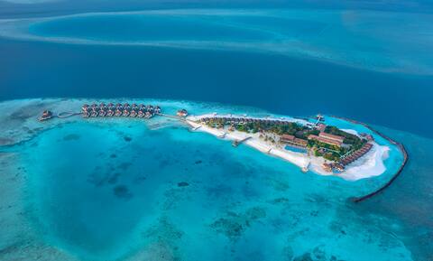 Duplex Water Bungalow with Pool & Glass floor