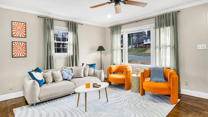 5bd Vibrant Haven: Basketball | 10mins To Airport - Charlotte, NC