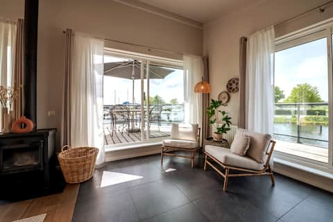 Luxury water villa for 8 with private jetty