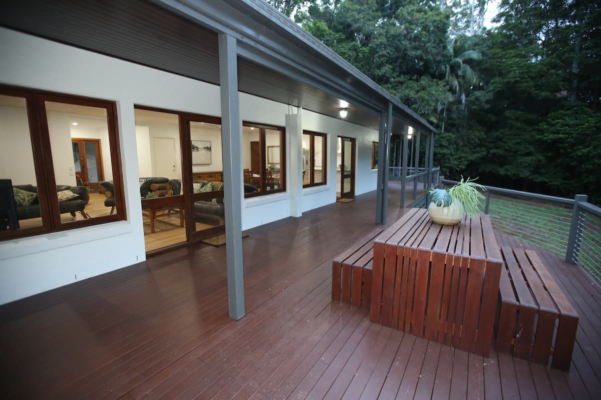 Pethers Rainforest House: 5 beds 4 bedrooms — photo via the host's Airbnb listing