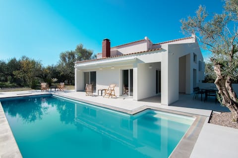 Modern villa next to the beach