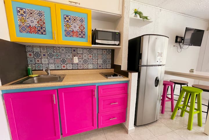 Seaside Cancun Studio With Pool And Beach Access - Cancún
