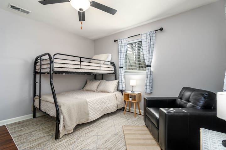 Bedroom 2: Bunk bed-twin over full size