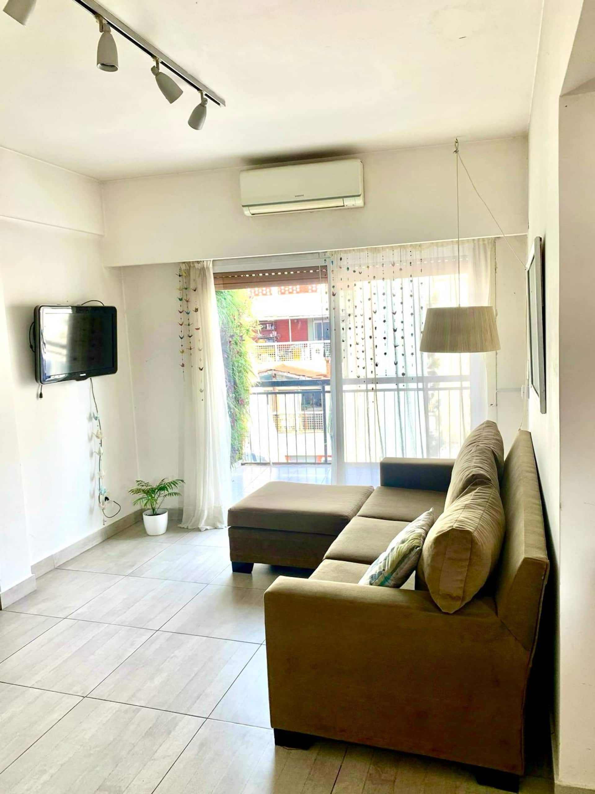Apartamento de estúdio com varanda e churrasqueira em Buenos Aires