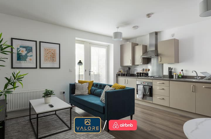1bed | Smart Tv + Parking | Walk To Shops & Xscape - Milton Keynes