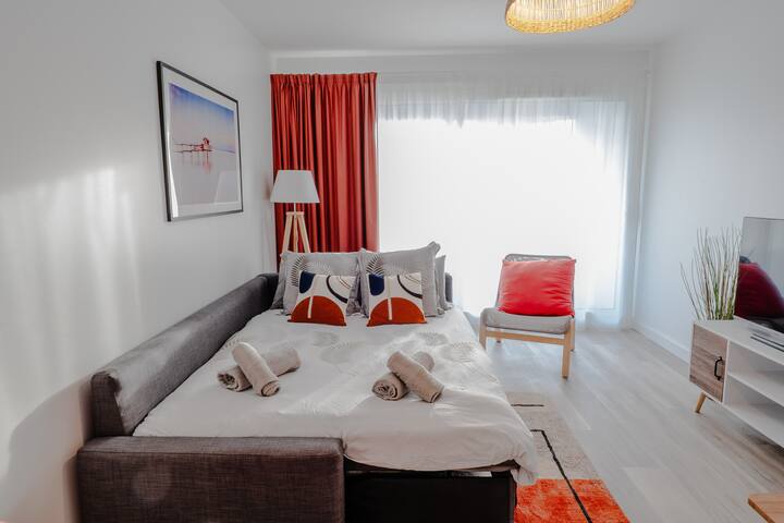 โซฟาเบดมีเตียงเสริมสำหรับ 2 คน