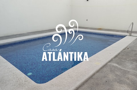 Casa Atlántika for rest or work with a pool
