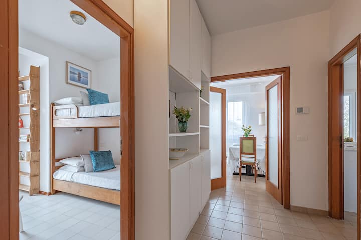 double room with bunk bed