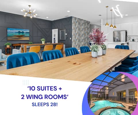 Big Family Home! Game Room | Sleeps 28!