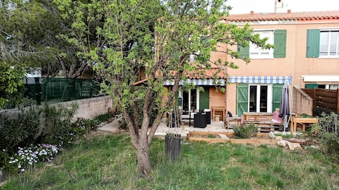 Family home with garden