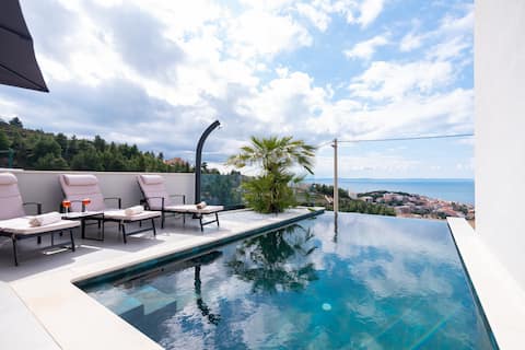 Astonishing villa Blue Horizon w heated pool