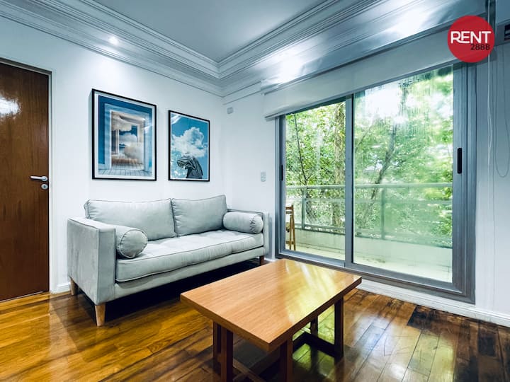 Apartamento de 1 quarto mobiliado com varanda em Palermo Hollywood