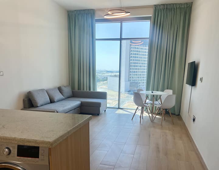 Sala con sofá cama.