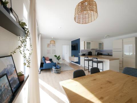 85 sqm, parking space, central, large balcony, 2 bathrooms