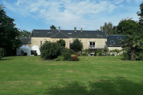 Large authentic house sleeps 17.