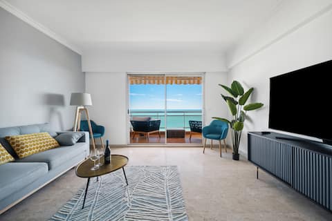 Getaway to Monaco, apartment with sea and beach view